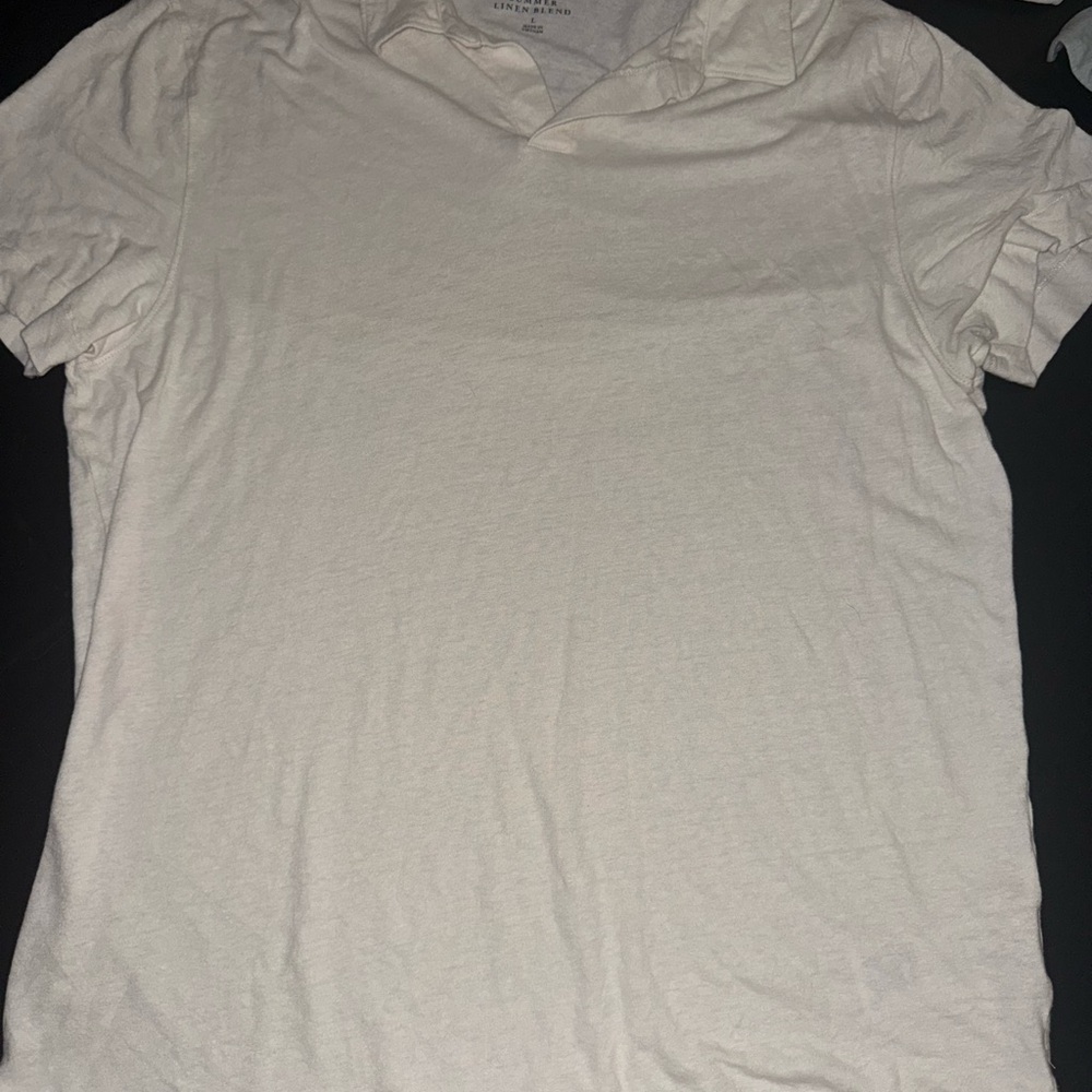 Abercrombie & Fitch White Short Sleeve Tee